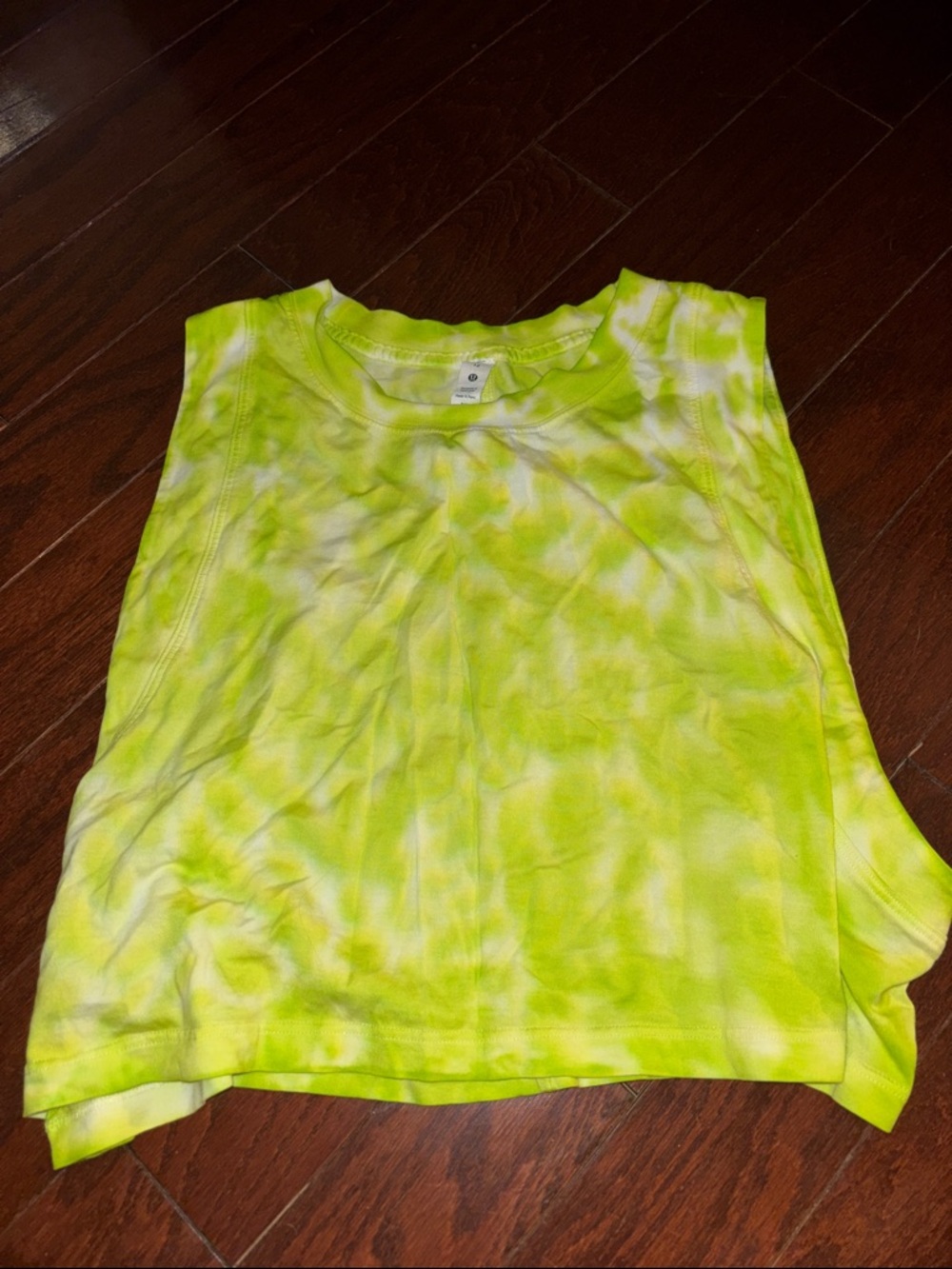 Lululemon Neon Yellow Tie-Dye Women’s Tank Top
